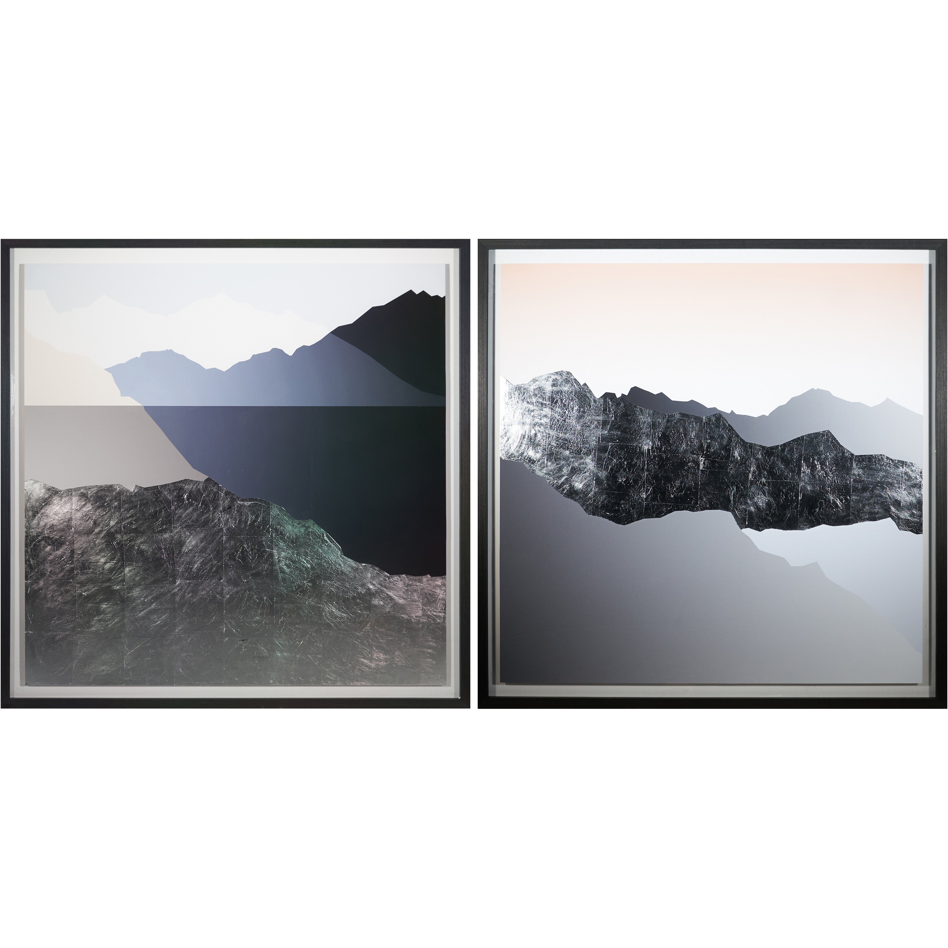 Space Odyssey Charcoal Luxe Art, Set Of 2